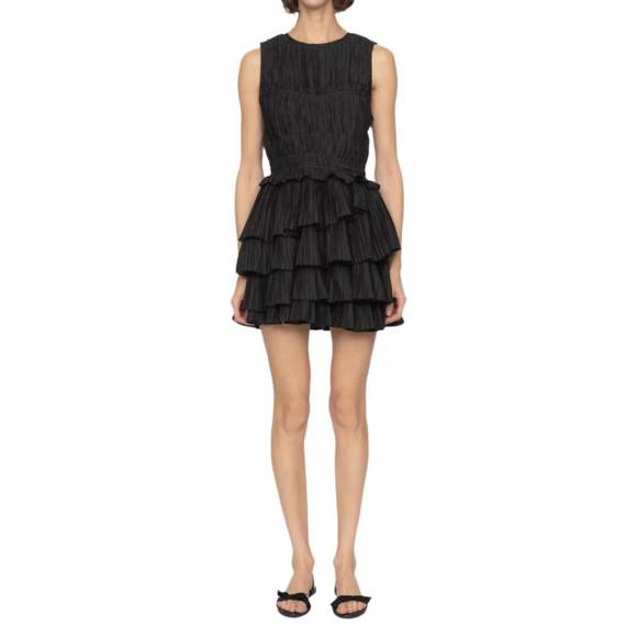 NEW SEA thalia mini dress in black